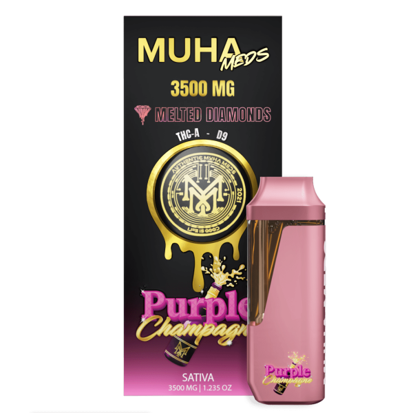 purple Champagne Melted Diamonds