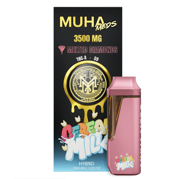 Cereal Milk Muha meds disposable 2 gram Melted Diamonds 20000 Puff Muha Meds Disposable 2 Gram Style Vape