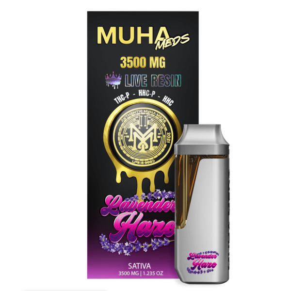Lavender Haze Live Resin disposable vape pen — premium floral full-spectrum live resin cannabis vape device
